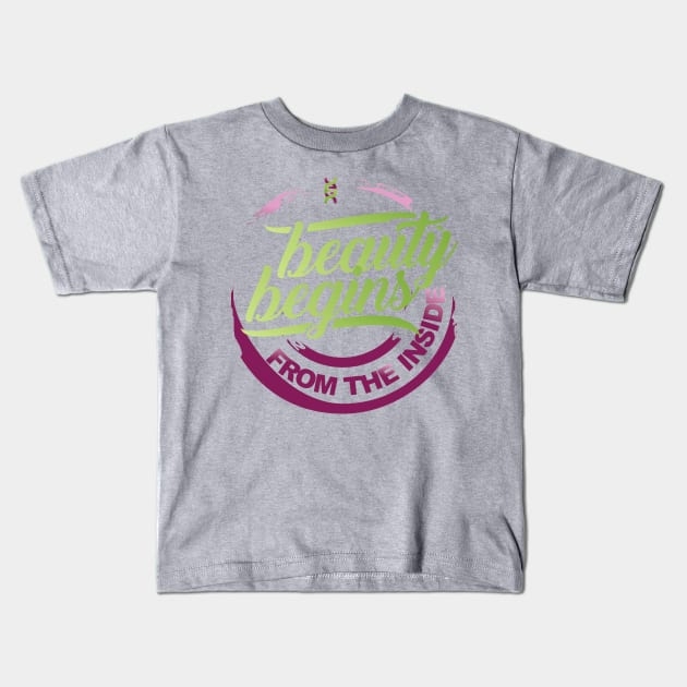 Beauty from Within Kids T-Shirt by Blueprints